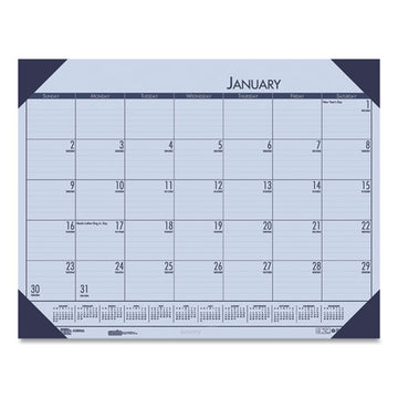 House of Doolittle™ Ecotones Recycled Monthly Desk Pad Calendar, 22 X 17, Sunset Orchid Sheets, Cordovan Corners, 12-month (jan To Dec): 2022 freeshipping - TVN Wholesale